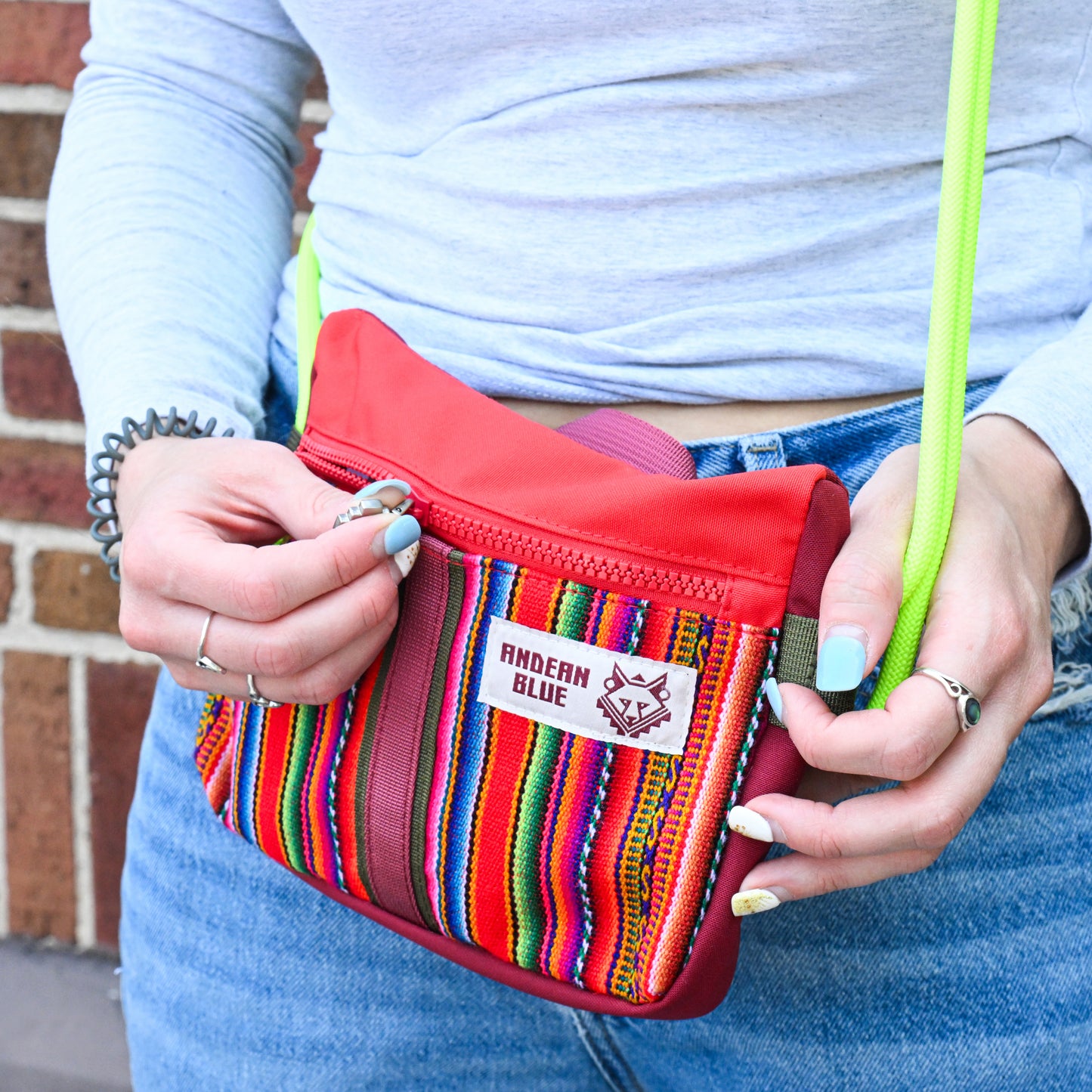 Andean Blue Sling Bag (Chuspa)